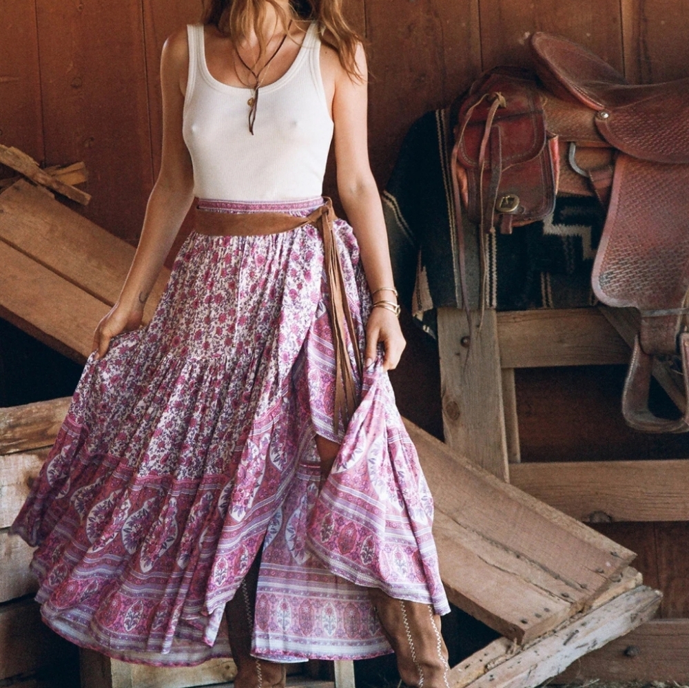 Spell Jasmine Maxi Skirt